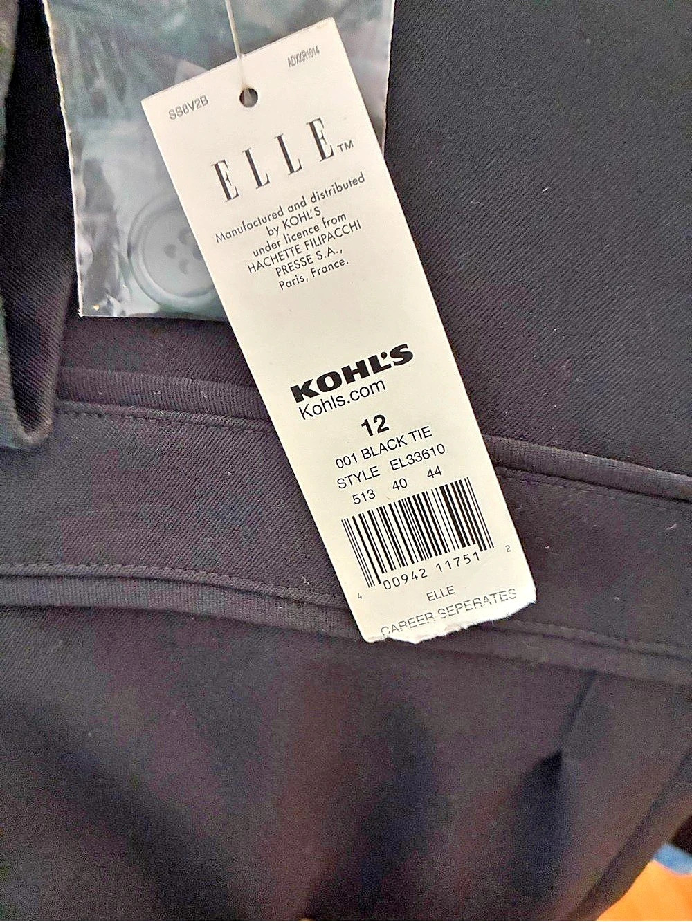 ELLE Black Blazer Size 12 NWT - Picture 3 of 4
